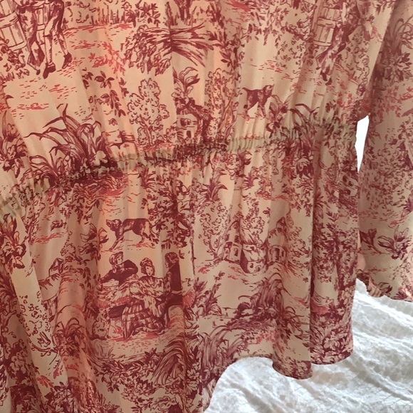 🆕 ELIZABETH AND JAMES Angela Toile Blouse - Picture 12 of 13